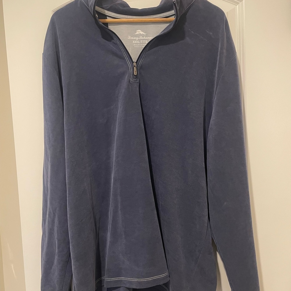 Tommy Bahama Men's Zip-Up in Deep Blue